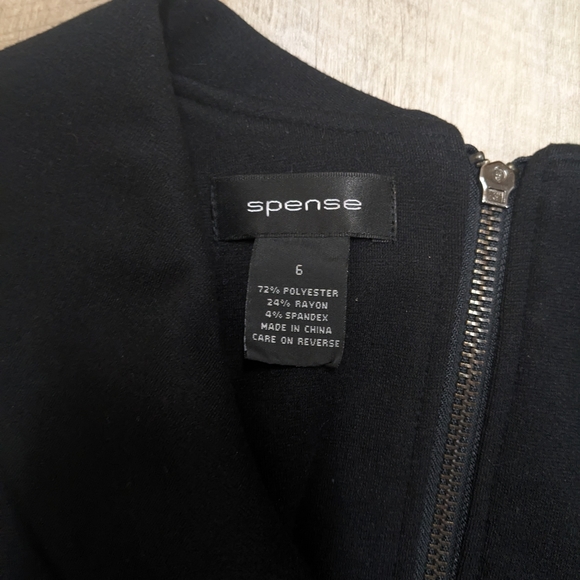 Spense Belted Black Cowl Neck Dress - Picture 6 of 7